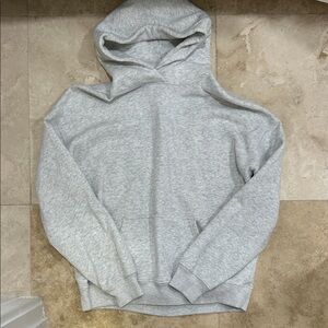 Hollister Light Heather Gray Hooded Sweatshirt